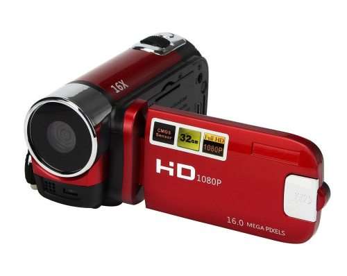 Full HD 1080P Video Camera Professional Digital Camcorder 2.7 Inches 16MP High Definition ABS FHD DV
