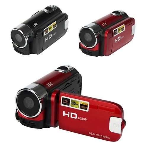 Full HD 1080P Video Camera Professional Digital Camcorder 2.7 Inches 16MP High Definition ABS FHD DV