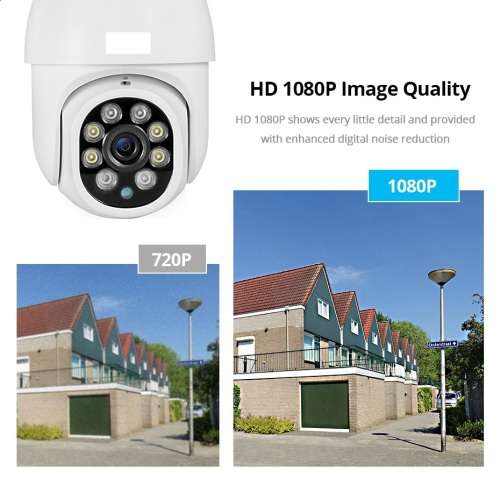 Outdoor Surveillance Camera - Wi-Fi - IR Night Vision - Water Resistant - 2 Way Audio - Full HD