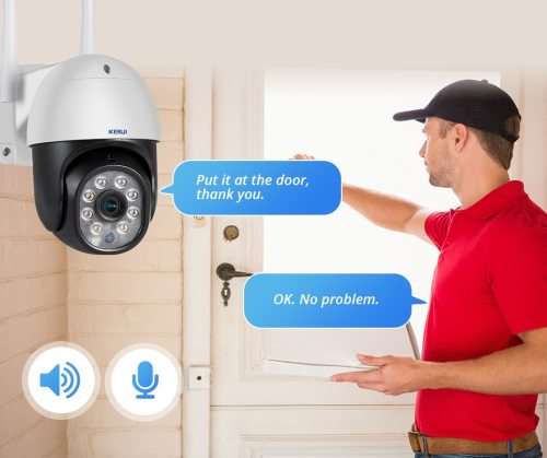 Outdoor Surveillance Camera - Wi-Fi - IR Night Vision - Water Resistant - 2 Way Audio - Full HD