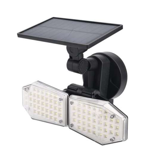 78 LED Solar Flood Light - 3 Adjustable Heads