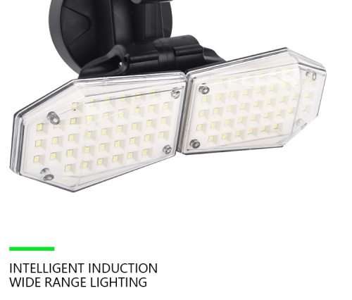 78 LED Solar Flood Light - 3 Adjustable Heads