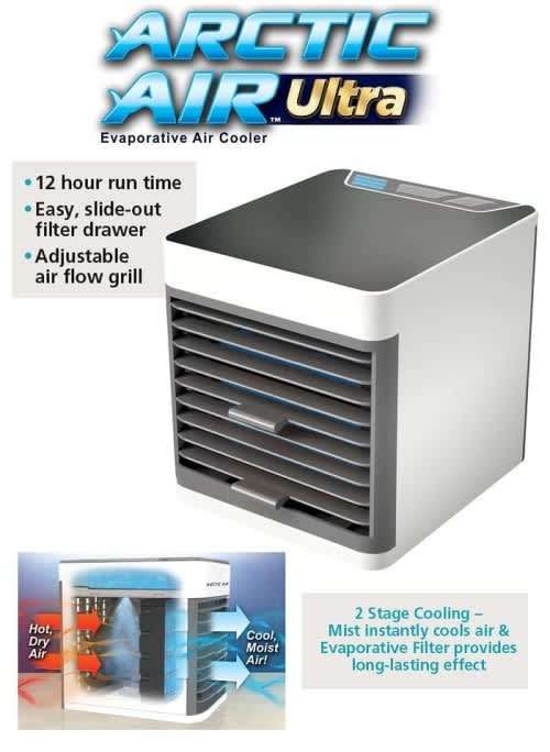Arctic Air Cooler Ultra - Evaporative Air Cooler - Easy Personal Air Cooler