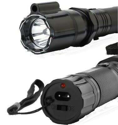 3-IN-1 High Power Laser Self Defense Electro Shock Stun Gun Flash Light with Rechargeable Battery