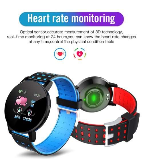 Bluetooth Fitness Bracelet - Monitor Heart Rate, Blood Pressure, Blood Oxygen, Calorie, Distance