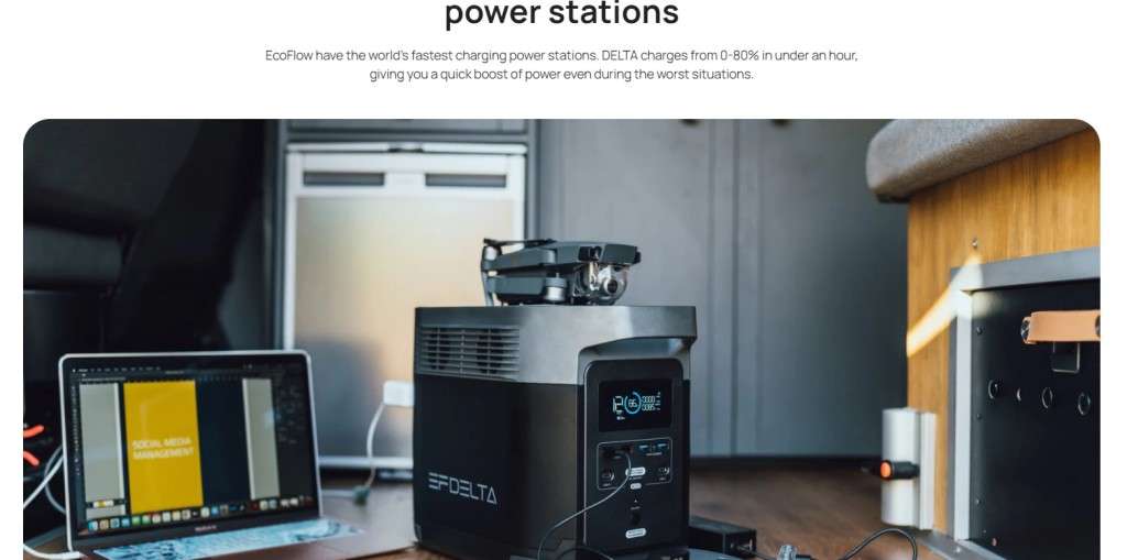 ECOFLOW DELTA PORTABLE POWER STATION