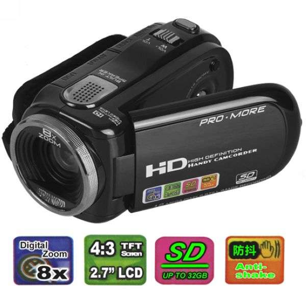****12MP  2.7" TFT LCD HD Anti-Shake Digital Video Camcorder***