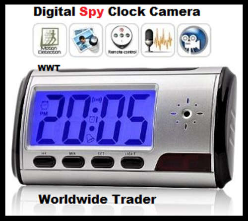 ***Multifunction Spy Clock motion detection camera DVR***
