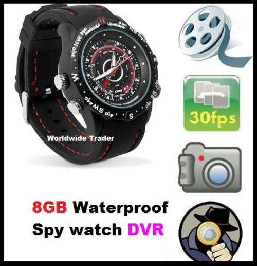 ***8 GB Waterproof Multifunction Spy Watch camera dvr***