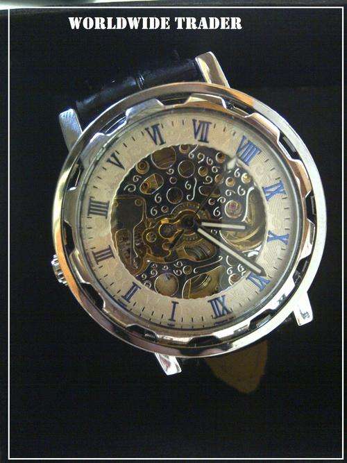 ***Mens Automatic Mechanical Skull Watches Stainless Stee newl***