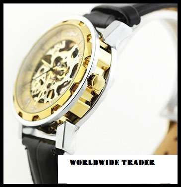 ***Mens Automatic Mechanical Skull Watches Stainless Steel***