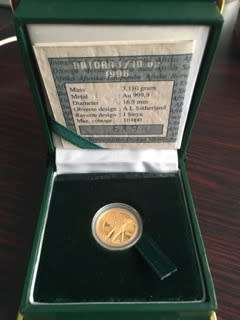 1996 Natura African Elephant GOLD 1/10oz 24crt