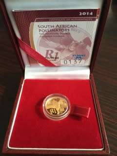 2014 The Southern Double Collared Sunbird GOLD 1/10oz 24crt