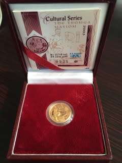 2003 The Tsonga Nation GOLD 1/10oz 24crt