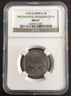 1994 SOUTH AFRICA R5 PRESIDENTIAL INAUGURATION MS61