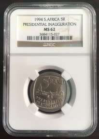 1994 SOUTH AFRICA R5 PRESIDENTIAL INAUGURATION MS62