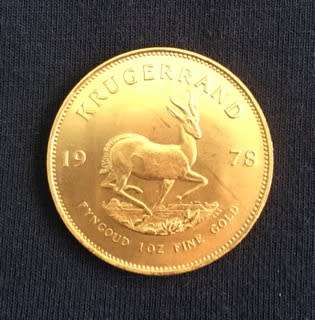 1978 SOUTH AFRICAN KRUGERRAND 1Oz - 31.10gm 22 CARAT GOLD