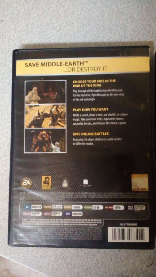 The Lord of the Rings Conquest / Dead Space / Battlefield bad company 2