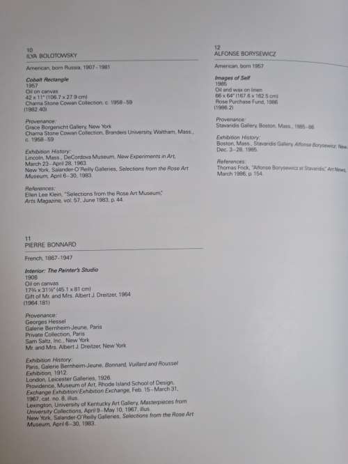 ROSE ART MUSEUM - Selected 20th-Century Paintings