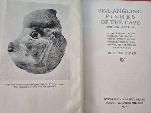 SEA-ANGLING FISHES OF THE CAPE by C. LEO. BIDEN