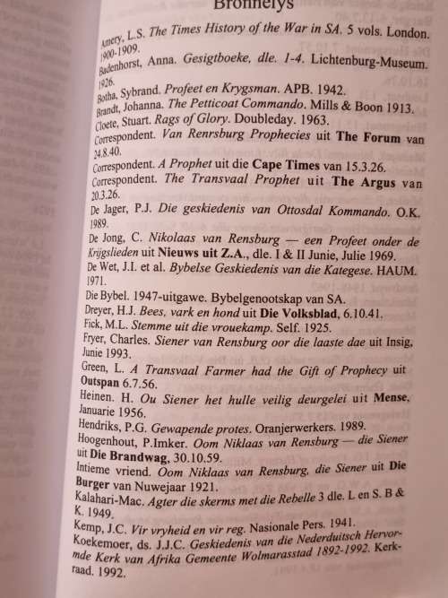 SIENER VAN RENSBURG - Boodskapper van God