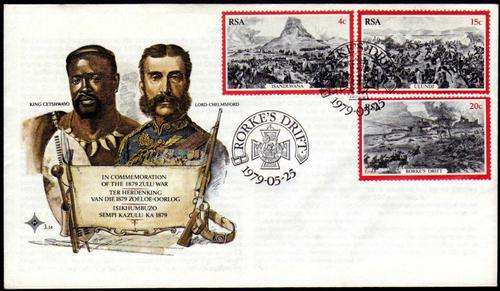 RSA FDC  -   In Commemoration Of The 1879 Zulu War  3.14