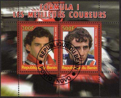 BENIN - FORMULA 1 LES MEILLEURS COUREURS (SENNA & PROST)