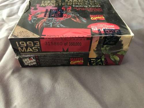 1993 Marvel Masterpieces Trading Cards - Factory Sealed Box (36 packs)
