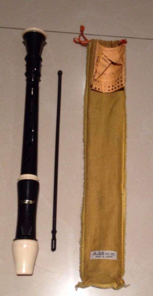 Aulos No 205 Recorder Made in Japan with Case Sleeve