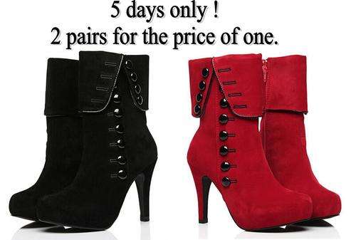 Crazy combo special 2 pairs of boots for the price of one!