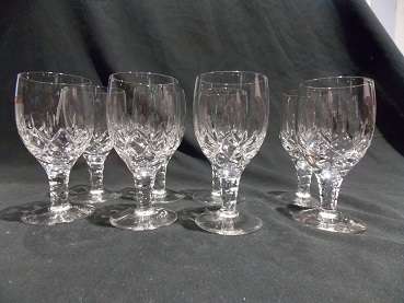 Set of Eight Stuart Crystal Wine Glasses