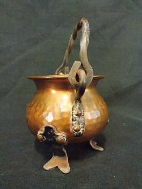 Small Beaten Copper Pot