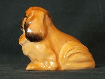 Porcelain Sitting Pekingese