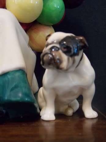 The Old Balloon Seller and a British Bulldog from Royal Doulton