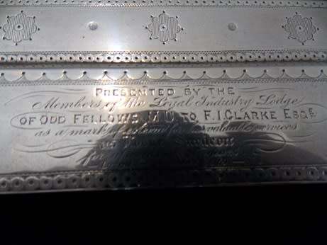 Silver and Cut Crystal Inkwell