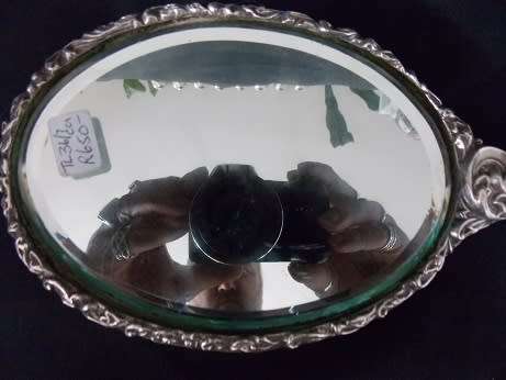 Antique Silver Hand Mirror