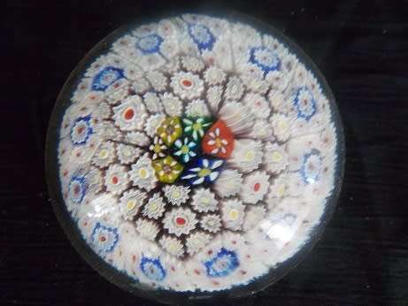 Beautiful Venetian Millefiori Paperweight