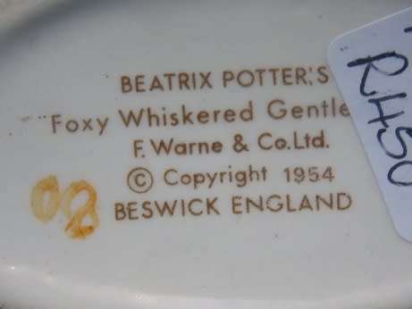 Beatrix Potter's Porcelain Fox
