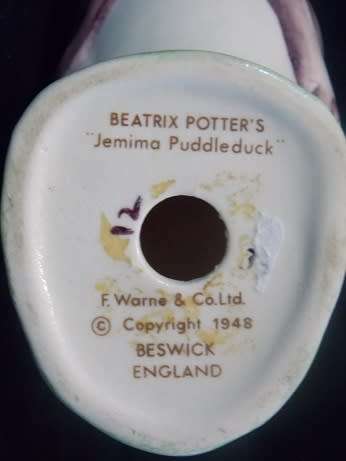 Porcelain Duck from Beatrix Potter