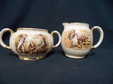 Beautiful Arthur Woods Milk Jug and Sugar Bowl