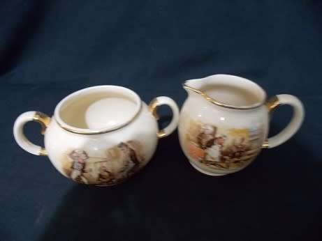 Beautiful Arthur Woods Milk Jug and Sugar Bowl