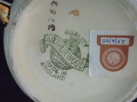 Beautiful Arthur Woods Milk Jug and Sugar Bowl