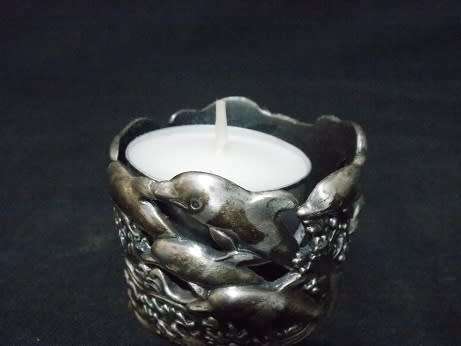 Pewter Tea Light Candle Holder