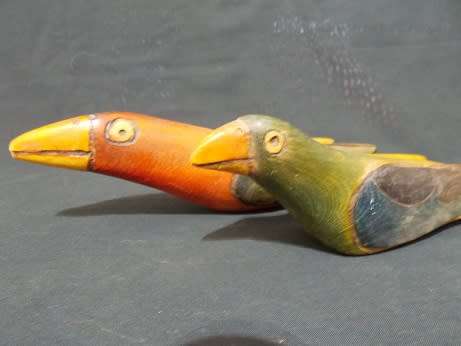 Two Beautiful Balsa Wood Birds