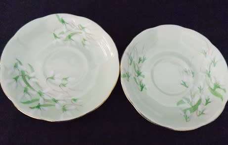 Two Beautiful Royal Albert Saucers