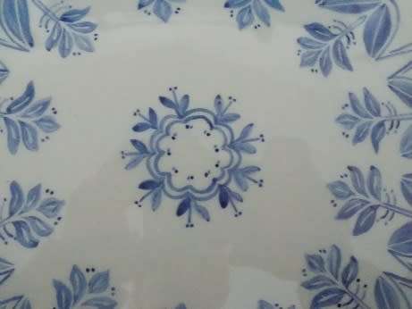 Lovely Blue and White Continental China Cake Plate from Supradura Range