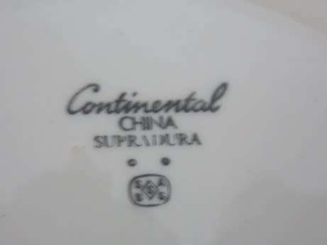 Lovely Blue and White Continental China Cake Plate from Supradura Range