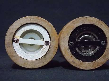 Set of Wooden Salt and Pepper Grinders