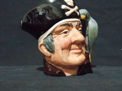 Long John Silver Royal Doulton Character Jug Hand signed by Artist