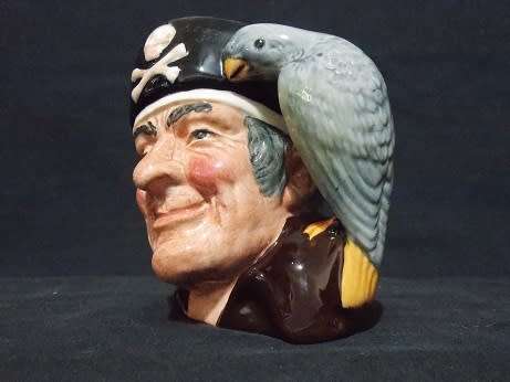 Long John Silver Royal Doulton Character Jug Hand signed by Artist